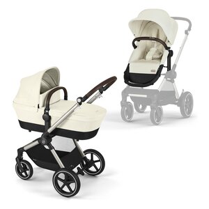 Cybex Eos Lux 2in1 stroller set Seashell Beige, taupe frame - Cybex