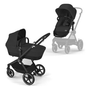 Cybex Eos Lux 2in1 rati Moon Black, black frame - Cybex