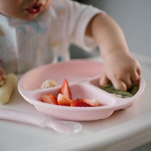 BabyOno silikoonist sektoritega Roosa - BabyOno