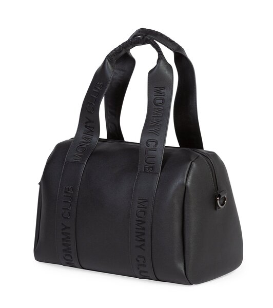 Childhome tarvikute kott Mommy Club Signature Vegan Leather Black - Childhome