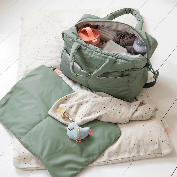 Done by Deer quilted changing bag Green - Done by Deer