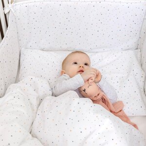 Nordbaby voodipesukomplekt 100X130cm, White dot - Nordbaby