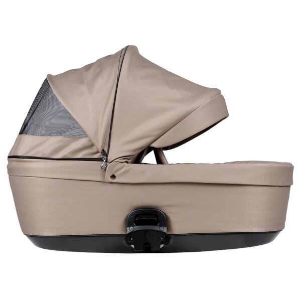 Nordbaby Active Plus vankrikomplekt Praline Beige, raamiga Onyx Dark Brown - Nordbaby
