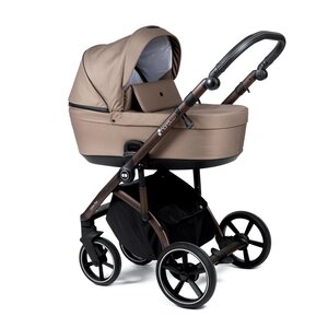 Nordbaby Active Plus vankrikomplekt Praline Beige, raamiga Bronze Black - Nordbaby