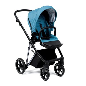Nordbaby Active Lux vankrikomplekt Ocean Blue, raamiga Chrome Black  - Nordbaby