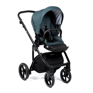 Nordbaby Active Plus vankrikomplekt Garden Green, raamiga Onyx Dark Brown - Nordbaby