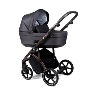Nordbaby Active Plus vankrikomplekt Metal Grey, raamiga Bronze Black - Nordbaby