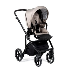 Nordbaby Active Plus vankrikomplekt Mushroom Beige, raamiga Onyx Dark Brown - Nordbaby