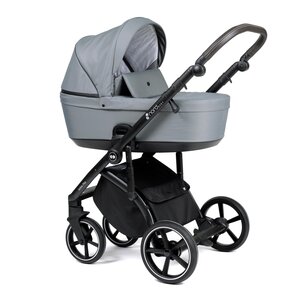 Nordbaby Active Plus vankrikomplekt Sea Green, raamiga Onyx Dark Brown - Nordbaby