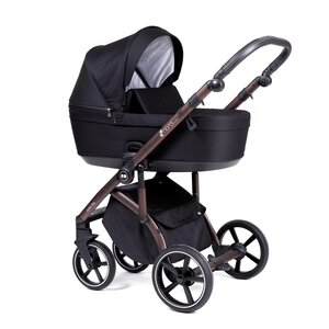 Nordbaby Active Plus vankrikomplekt Brilliant Black, raamiga Bronze Black - Nordbaby
