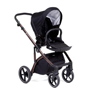 Nordbaby Active Plus vankrikomplekt Brilliant Black, raamiga Bronze Black - Nordbaby