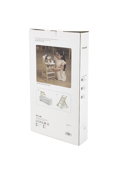 PolarB деревянная игрушка Doll High Chair - PolarB