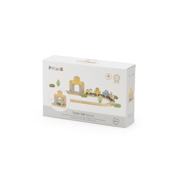 PolarB puidust rongirada 30 osa - PolarB