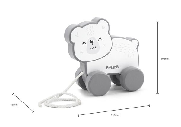 PolarB puidust mänguasjade komplekt, Jääkaru - PolarB