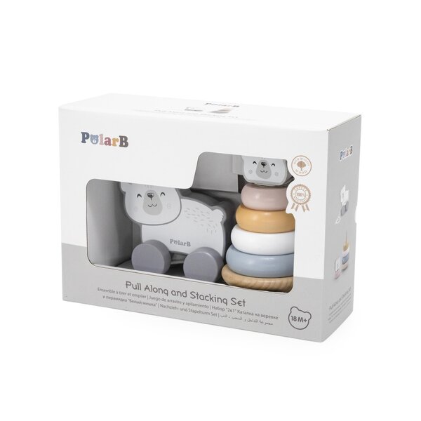 PolarB puidust mänguasjade komplekt, Jääkaru - PolarB
