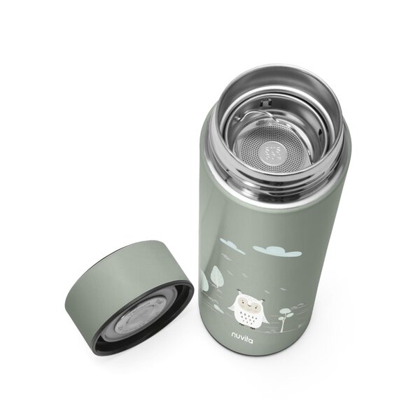 Nuvita roostevabast terasest termos LED 500ml, Sage Green - Nuvita