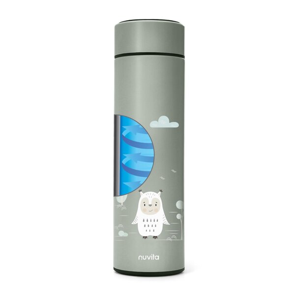Nuvita roostevabast terasest termos LED 500ml, Sage Green - Nuvita