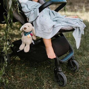 BabyOno kootud bambustekk 75x100cm, Blue - BabyOno