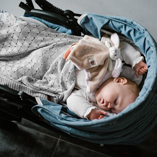 BabyOno bamboo knitted blanket 75x100cm, Grey - BabyOno