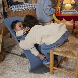 BabyBjörn BB Bouncer Bliss Blue, Woven/Melange - BabyBjörn