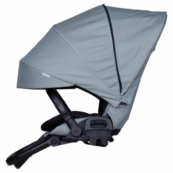 Tinynord Lux stroller set Sage Green, Chrome Black - Tinynord