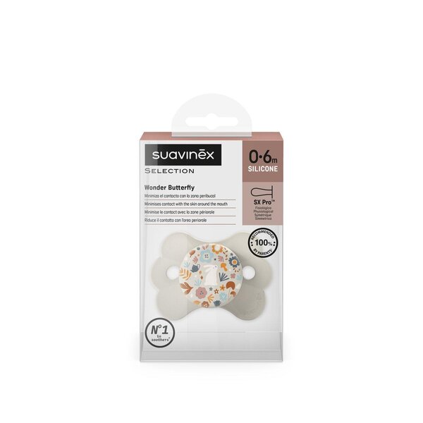 Suavinex соска natural 0-6M Wonderland, Beige - Suavinex