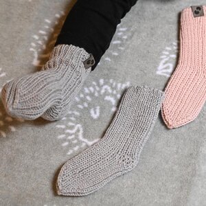 Nordbaby meriinovillased sokid Soki Grey - Nordbaby