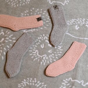 Nordbaby meriinovillased sokid Soki Pink - Nordbaby