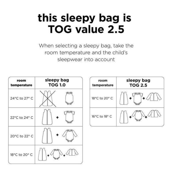 Done by Deer sleeping bag TOG 2.5 Tiny farm 90 cm Sand - Done by Deer