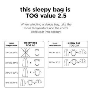 Done by Deer sleeping bag TOG 2.5 Playground 70 cm Powder - Done by Deer
