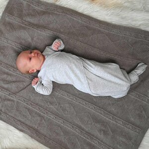 Nordbaby meriinovillast tekk 75x100cm Meriia Beige - Nordbaby