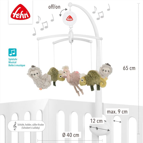 Fehn музыкальная карусель Lazy, Crazy & Pink - Fehn