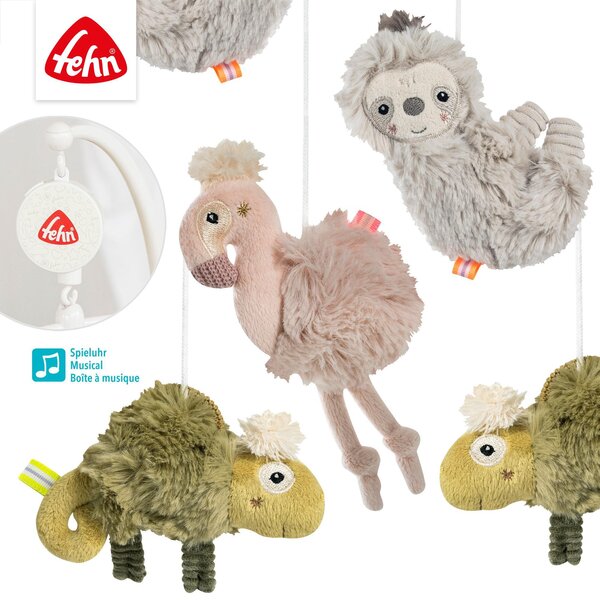 Fehn музыкальная карусель Lazy, Crazy & Pink - Fehn