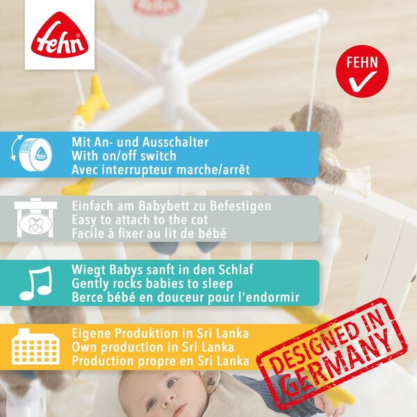 Fehn музыкальная карусель Lazy, Crazy & Pink - Fehn