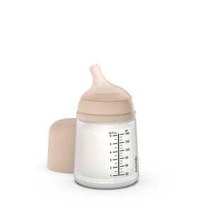 Suavinex Zero zero 180ml anti-colic bottle, adaptable flow Sand - Suavinex