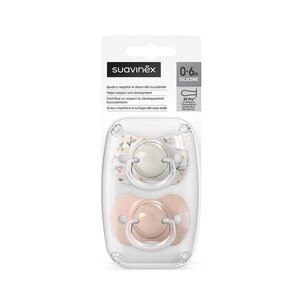 Suavinex 2x symmetrical soothers 0/6m Birdies Pink - Suavinex