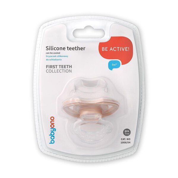 BabyOno närimisrõngas jahutav, Beige - BabyOno