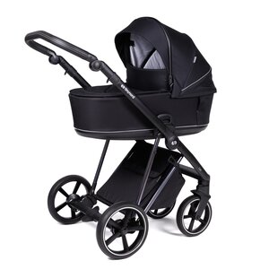 Tinynord Lux stroller set Caviar Black, Chrome Black - Tinynord