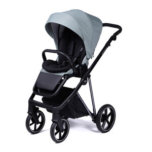 Tinynord Lux stroller set Sage Green, Chrome Black - Tinynord