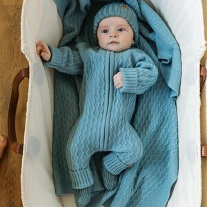 Tinynord Merino wool overall Merci Green - Tinynord