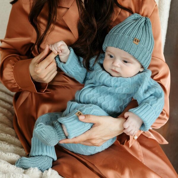 Tinynord Merino wool overall Merci Green - Tinynord