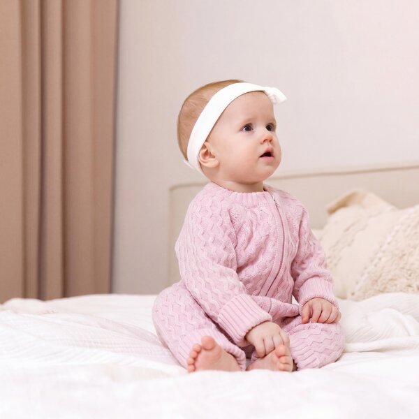 Tinynord Merino wool overall Merci Pink - Tinynord