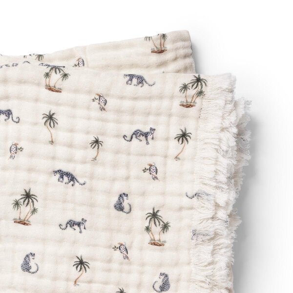 Elodie Details Soft Cotton Blanket Garden Leos Resort - Elodie Details