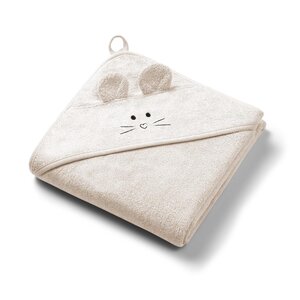 BabyOno Bamboo hooded towel 100x100cm Beige - BabyOno