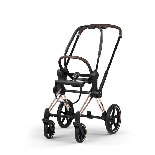 Cybex Priam Style stroller set Coconut Brown, Frame Rose Gold - Cybex
