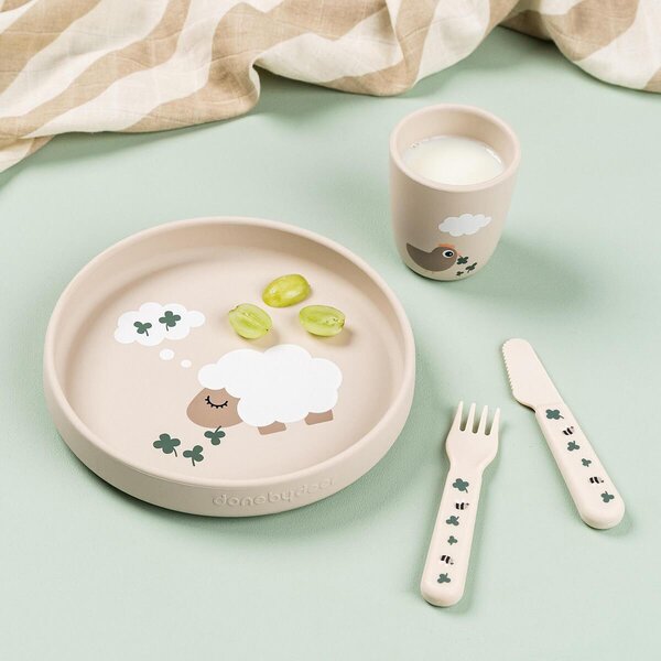 Done by Deer silicone mini mug Tiny farm Sand - Done by Deer