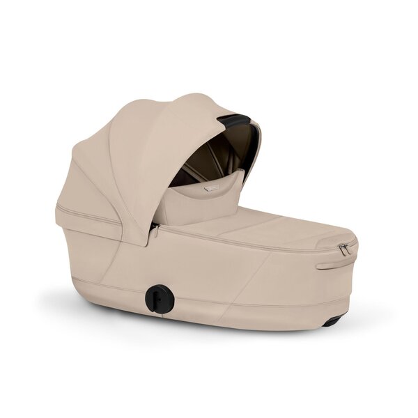 Cybex Priam Style Fold Cot 3in1 Travel System Bundle, Cozy Beige - Cybex