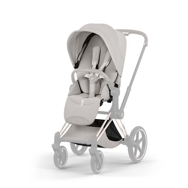 Cybex Priam Style vankrikomplekt City Grey, Chrome Brown raam - Cybex