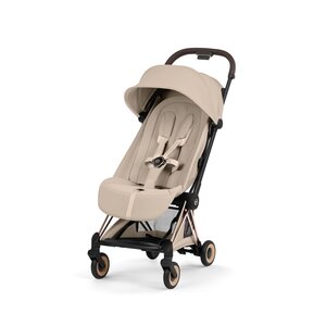 Cybex Coya Style kergkäru Cozy Beige, Rose Gold raam - Cybex
