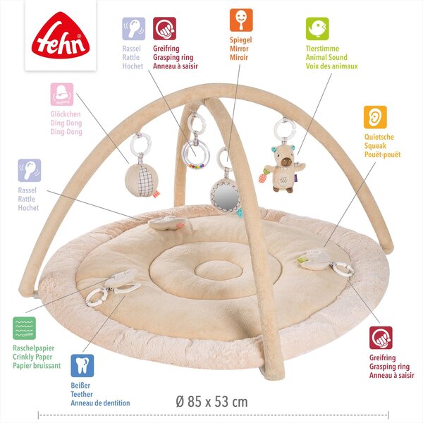 Fehn 3-D activity quilt Capybara Beige - Fehn